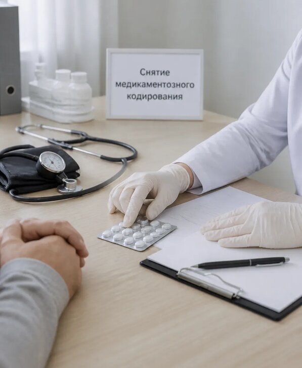 Снятие медикаментозного кодирования в Октябрьском от 5179 р. | Медзона