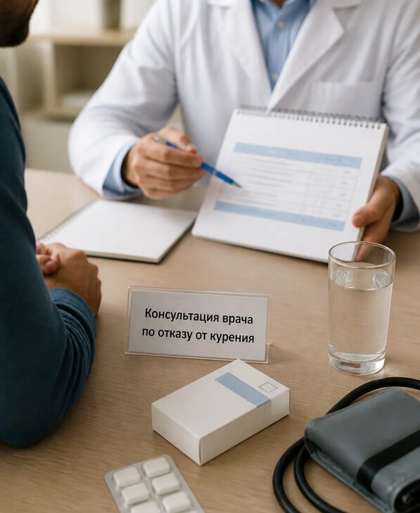 Консультация врача по отказу от курения для взрослых в Октябрьском